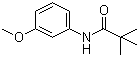 结构式 CAS# 56619-93-3, N-(3-甲氧基苯基)-2,2-二甲基丙酰胺