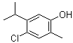 structure of CAS# 5665-94-1, 4-Chloro-5-isopropyl-2-methylphenol;5-Chloro-2-hydroxy-p-cymene; Carvasept; Chlorcarvacrol; NSC 26130