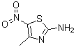 structure of CAS# 56682-07-6, 2-Amino-4-methyl-5-nitrothiazole