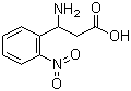 结构式 CAS# 5678-48-8, 3-氨基-3-(2-硝基苯基)丙酸