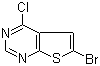 结构式 CAS# 56844-12-3, 6-溴-4-氯噻吩并[2,3-d]嘧啶