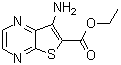 结构式 CAS# 56881-21-1, 7-氨基噻吩并[2,3-b]吡嗪-6-羧酸乙酯