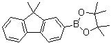 structure of CAS# 569343-09-5, 9,9-Dimethylfluorene-2-boronic acid pinacol ester;9,9-Dimethyl-2-(4,4',5,5'-tetramethyl-1,3,2-dioxaborolano)fluorene