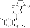 2,6-Dimethyl-4-quinolinecarboxylic acid N-hydroxysuccinimide ester molecular structure (CAS 569355-30-2)