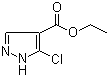 结构式 CAS# 56984-32-8, 5-氯吡唑-4-甲酸乙酯