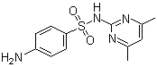 Sulfamethazine molecular structure (CAS 57-68-1)