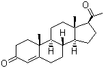 Progesterone molecular structure (CAS 57-83-0)