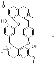 结构式 CAS# 57-94-3, 筒箭毒碱盐酸盐