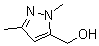 structure of CAS# 57012-20-1, 1,3-Dimethyl-1H-pyrazole-5-methanol;(2,5-Dimethyl-2H-pyrazol-3-yl)methanol; 1,3-Dimethyl-5-(hydroxymethyl)-1H-pyrazole