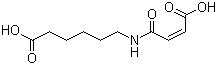 structure of CAS# 57079-14-8, 6-[[(2Z)-3-Carboxy-1-oxo-2-propenyl]amino]hexanoic acid