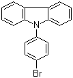 结构式 CAS# 57102-42-8, 9-(4-溴苯基)咔唑