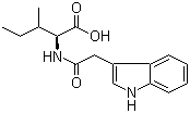 structure of CAS# 57105-45-0, N-(3-Indolylacetyl)-L-isoleucine;Indole-3-acetyl-L-isoleucine