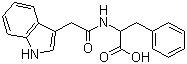 structure of CAS# 57105-50-7, N-(3-Indolylacetyl)-L-phenylalanine;Indole-3-acetyl-L-phenylalanine