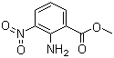 structure of CAS# 57113-91-4, Methyl 2-amino-3-nitrobenzoate;2-Amino-3-nitrobenzoic acid methyl ester