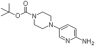 结构式 CAS# 571188-59-5, 4-(6-氨基吡啶-3-基)哌嗪-1-羧酸叔丁酯