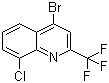 结构式 CAS# 57124-18-2, 4-溴-8-氯-2-(三氟甲基)喹啉