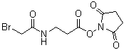 Succinimidyl 3-(bromoacetamido)propionate molecular structure (CAS 57159-62-3)