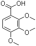 结构式 CAS# 573-11-5, 2,3,4-三甲氧基苯甲酸