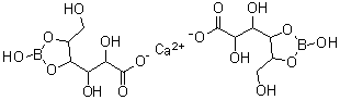 structure of CAS# 5743-34-0, Calcium borogluconate;Calcium diborogluconate; Gluconic acid cyclic 4,5-borate calcium salt