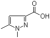 1,5-二甲基-1H-吡唑-3-羧酸分子结构 (CAS 5744-59-2)