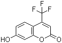 structure of CAS# 575-03-1, 7-Hydroxy-4-(trifluoromethyl)coumarin;4-(Trifluoromethyl)umbelliferone