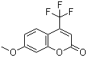 structure of CAS# 575-04-2, 7-Methoxy-4-(trifluoromethyl)coumarin