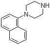structure of CAS# 57536-86-4, 1-(1-Naphthalenyl)piperazine;1-(1-Naphthyl)piperazine; 1-alpha-Naphthylpiperazine; N-(1-Naphthyl)piperazine