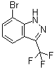 结构式 CAS# 57631-12-6, 3-(三氟甲基)-7-溴吲唑