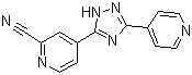 structure of CAS# 577778-58-6, Topiroxostat;5-(2-Cyano-4-pyridyl)-3-(4-pyridyl)-1,2,4-triazole; FYX 051