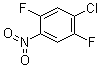 structure of CAS# 578-28-9, 4-Chloro-2,5-difluoronitrobenzene;1-Chloro-2,5-difluoro-4-nitrobenzene