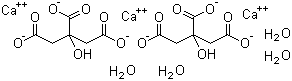 structure of CAS# 5785-44-4, Calcium citrate tetrahydrate
