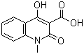 结构式 CAS# 57931-81-4, 1,2-二氢-4-羟基-1-甲基-2-氧代-3-喹啉羧酸