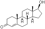 Testosterone molecular structure (CAS 58-22-0)