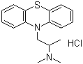 Promethazine hydrochloride  molecular structure (CAS 58-33-3)
