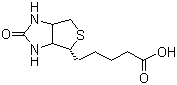 结构式 CAS# 58-85-5, D-生物素; 维生素 H