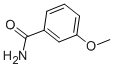 structure of CAS# 5813-86-5, 3-Methoxybenzamide;m-Methoxybenzamide; m-Anisamide
