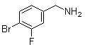结构式 CAS# 581812-99-9, 4-溴-3-氟苯甲胺