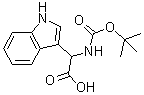 结构式 CAS# 58237-94-8, alpha-[叔丁氧羰基]氨基]-1H-吲哚-3-乙酸