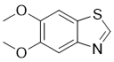 structure of CAS# 58249-69-7, 5,6-Dimethoxybenzo[d]thiazole