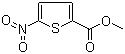 结构式 CAS# 5832-01-9, 5-硝基-2-噻吩甲酸甲酯
