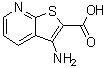 结构式 CAS# 58327-75-6, 3-氨基噻吩并[2,3-b]吡啶-2-羧酸