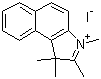 1,2,3,3-Tetramethylbenz[e]indolium iodide molecular structure (CAS 58464-25-8)