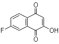 structure of CAS# 58472-36-9, 7-Fluoro-2-hydroxy-1,4-naphthalenedione;6-Fluoro-3-hydroxy-1,4-naphthoquinone
