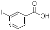 structure of CAS# 58481-10-0, 2-Iodoisonicotinic acid;2-Iodopyridine-4-carboxylic acid
