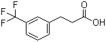 structure of CAS# 585-50-2, 3-(3-Trifluoromethylphenyl)propionic acid;m-(Trifluoromethyl)hydrocinnamic acid