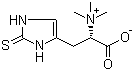 structure of CAS# 58511-63-0, L-(+)-Ergothioneine;(S)-alpha-Carboxy-N,N,N-trimethyl-2-mercapto-1H-imidazole-4-ethanaminium inner salt