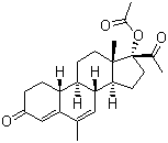 structure of CAS# 58652-20-3, Nomegestrol 17-acetate;17-Hydroxy-6-methyl-19-norpregna-4,6-diene-3,20-dione 17-acetate
