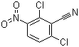 结构式 CAS# 5866-98-8, 2,6-二氯-3-硝基苯甲腈; 2,6-二氯-3-硝基苯腈