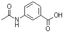 structure of CAS# 587-48-4, 3-Acetamidobenzoic acid;3-Acetylaminobenzoic acid; NSC 4001; m-Acetylaminobenzoic acid