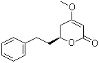 structure of CAS# 587-63-3, Dihydrokavain;4-Methoxy-6-phenethyl-5,6-dihydropyran-2-one